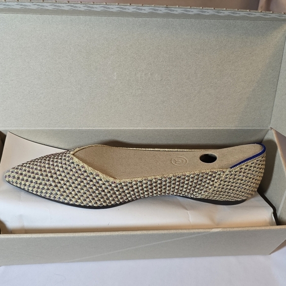 BNIB Rothys Black Friday Limited Edition Metallic Glitter Confetti Pointed Toes - Picture 1 of 12